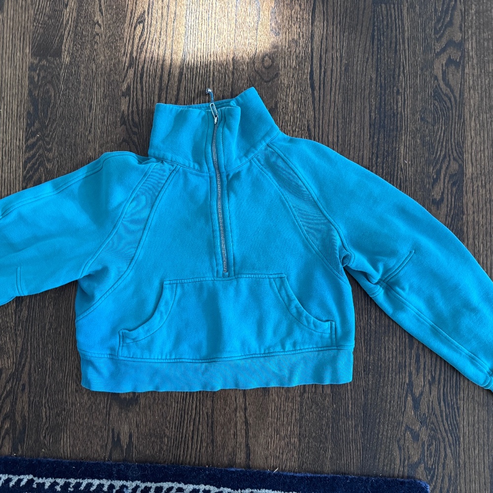 Lululemon Oversized Funnel Neck Half Zip Cropped Scuba